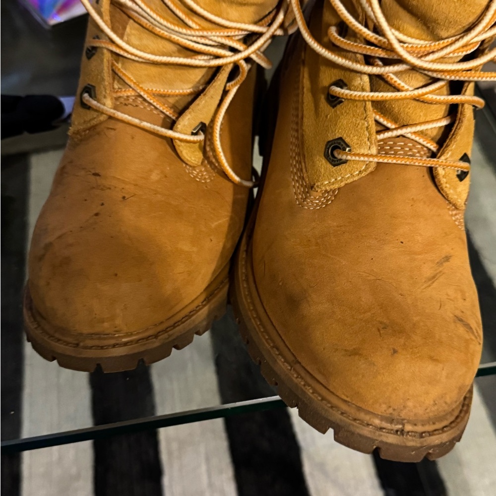 Timberland Honey Brown Lace-Up Boots - Picture 2 of 4